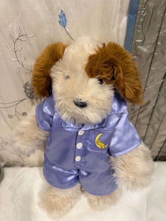 Build-A-Bear Other - Build-A-Bear Cream Plush Puppy with Satin Tag